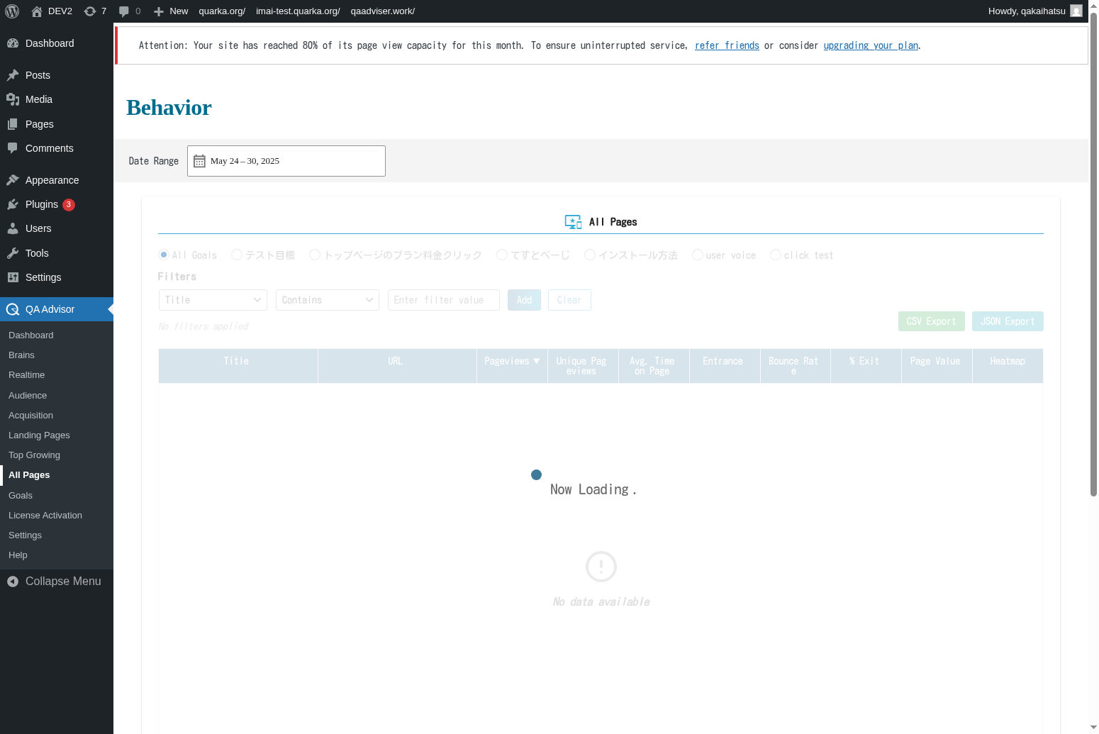 All Pages Overview